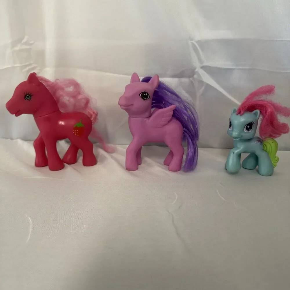 My Little Pony Bundle Brush Manes/Tales Lot of 3 Ponies McDonald’s 2005-2009